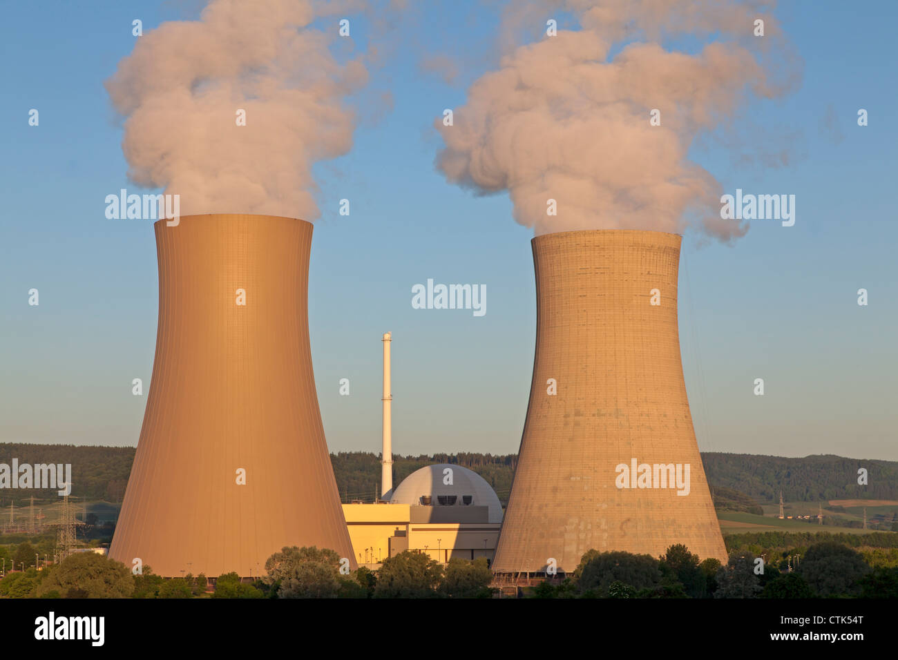 Reactores nucleares de potencia, Alemania Foto de stock