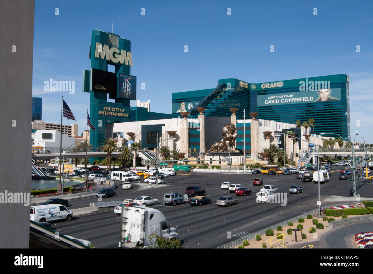 MGM Grand en el Strip de Las Vegas Foto de stock