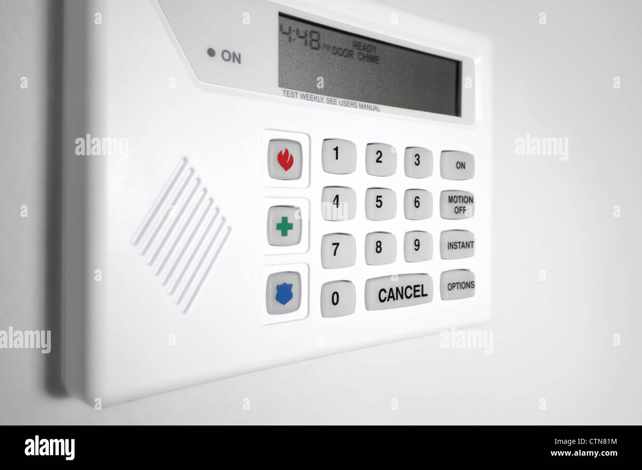 Sistema de Alarma de seguridad en el hogar Foto de stock