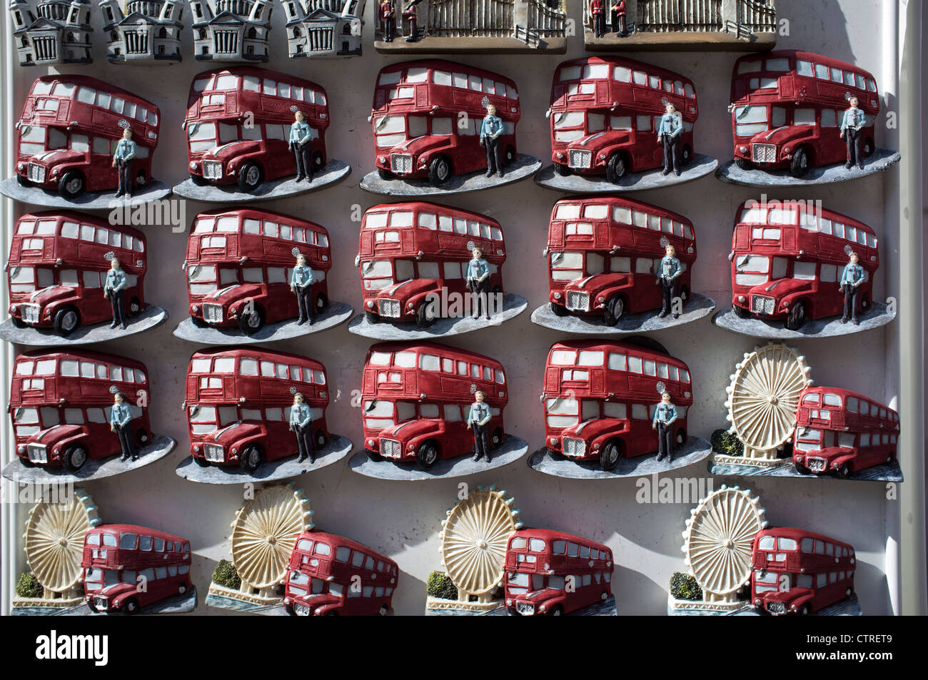 Icono de Londres Fridge Magnets shop mostrar Foto de stock