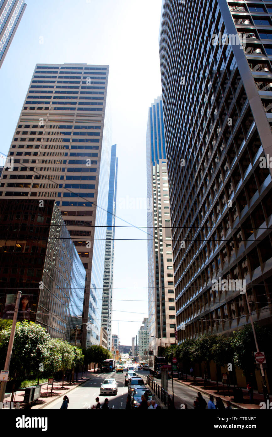 El centro de San Francisco, EE.UU. Foto de stock