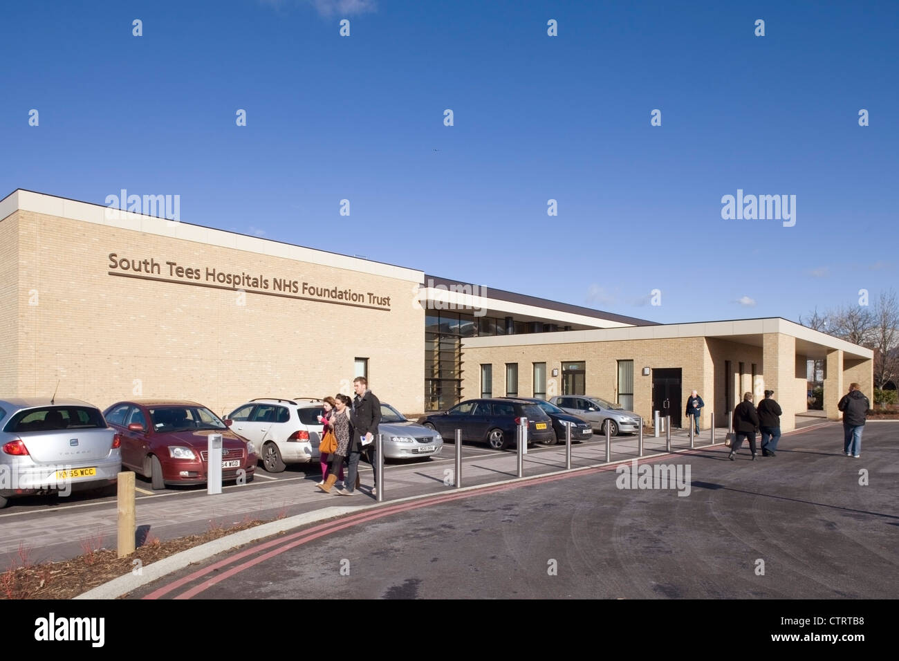 Unidad de Esfuerzo James Cook University Hospital, Middlesbrough, Reino Unido, 2011 Foto de stock