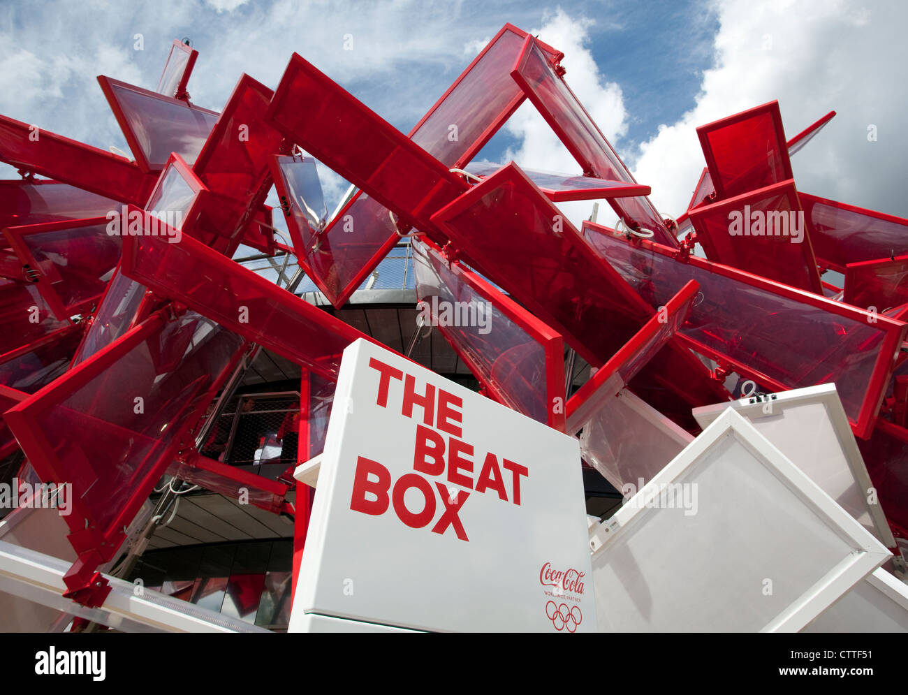 Juegos Olímpicos de Londres 2012 - El Beat Box característica musical Foto de stock