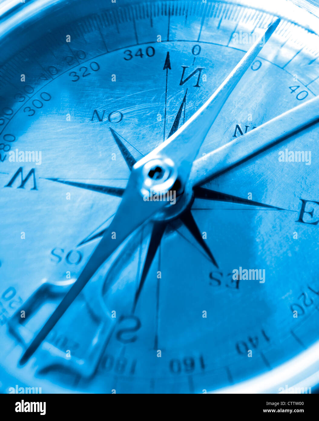 Tiefblaue Luneto Kompass Foto de stock