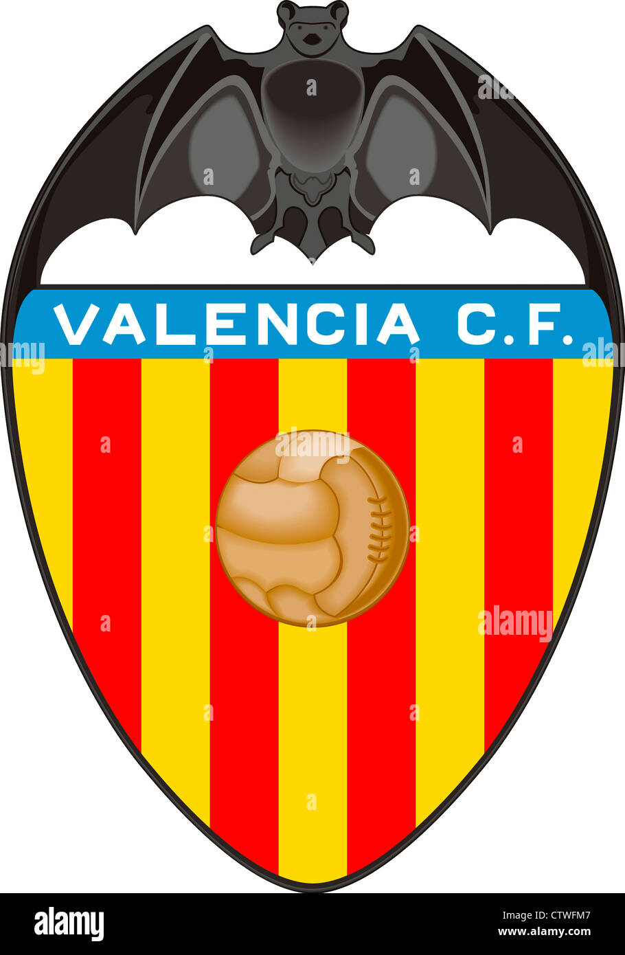 El logotipo del equipo de fútbol español Valencia CF Fotografía de stock -  Alamy
