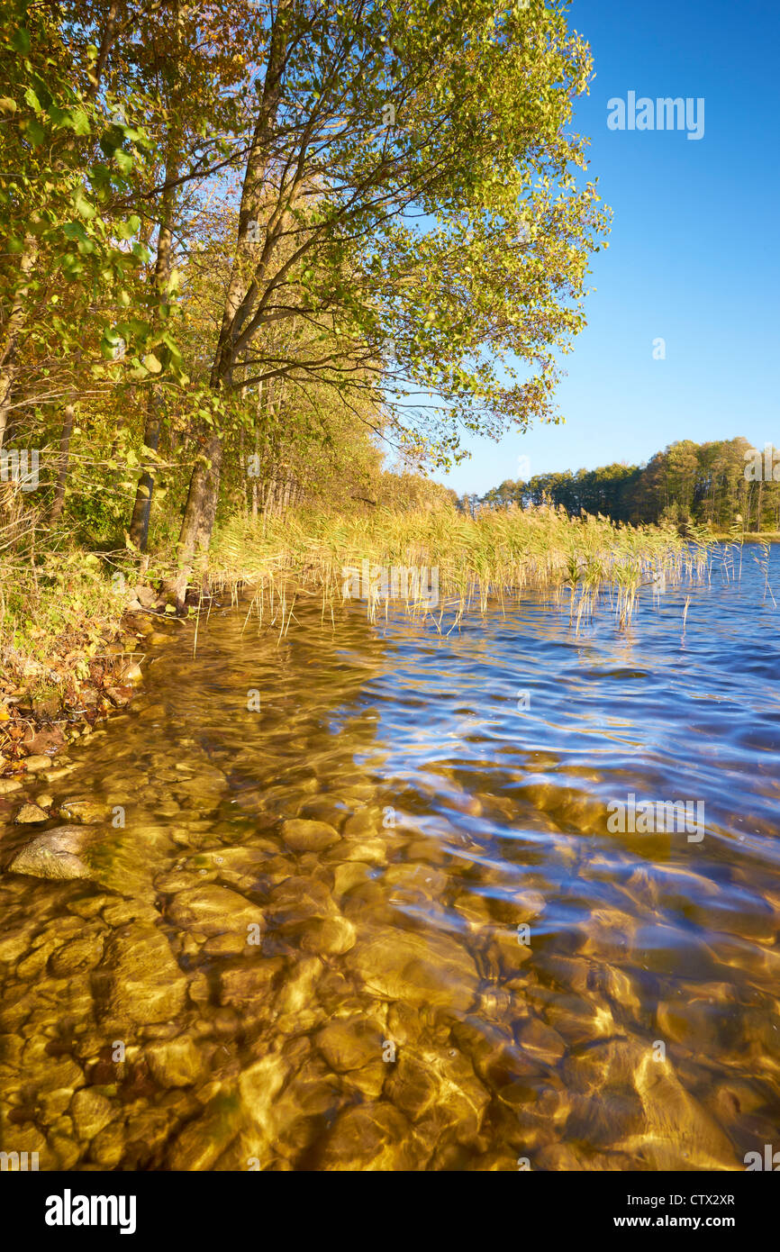 Suwalki, CZARNA HANCZA Landscape Park Lake, de Polonia, de Europa Foto de stock