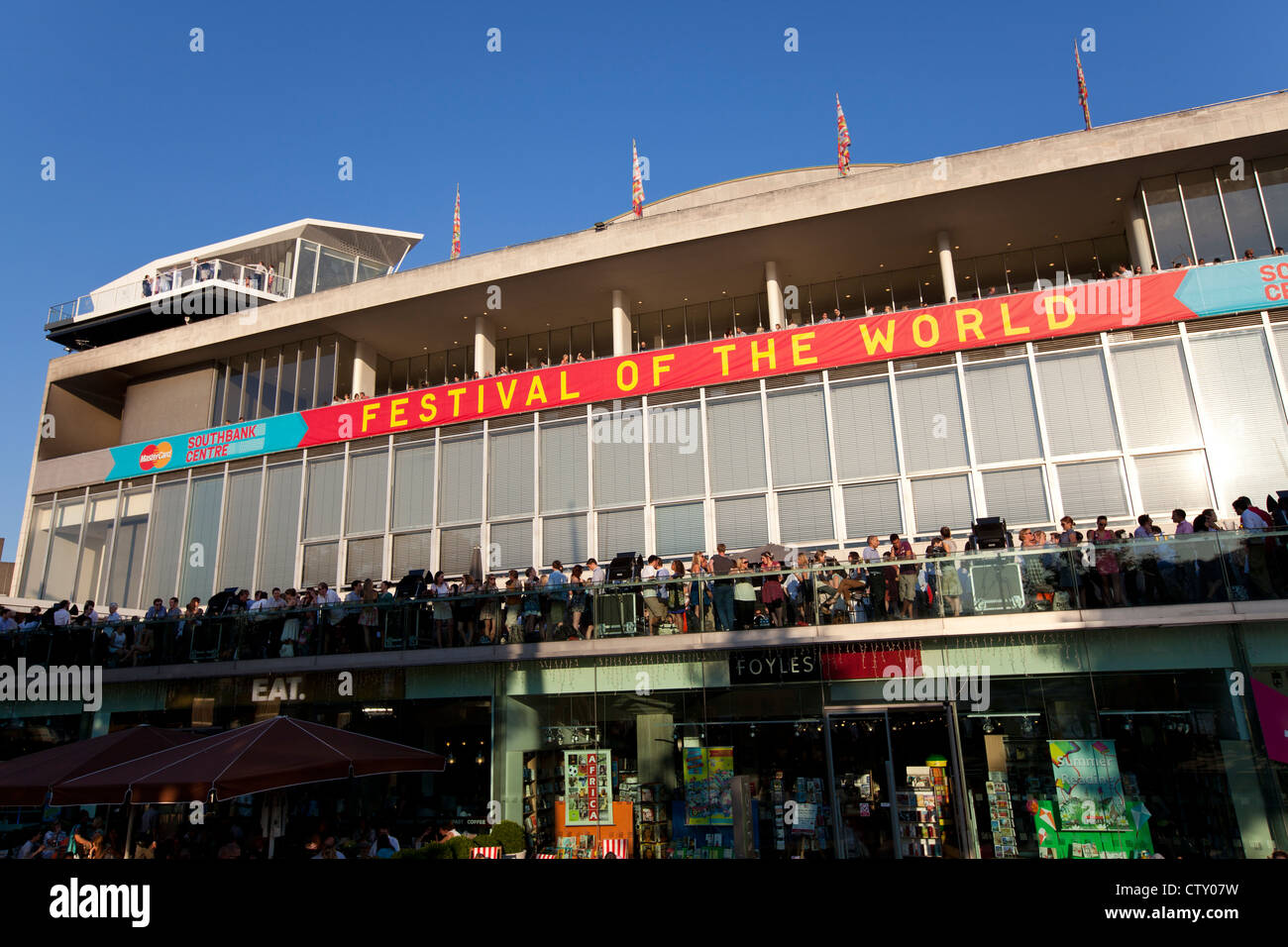 Festival del mundo parte de la Olimpiada Cultural de Londres en 2012 en el Royal Festival Hall, Southbank Centre de Londres, Reino Unido. Foto de stock