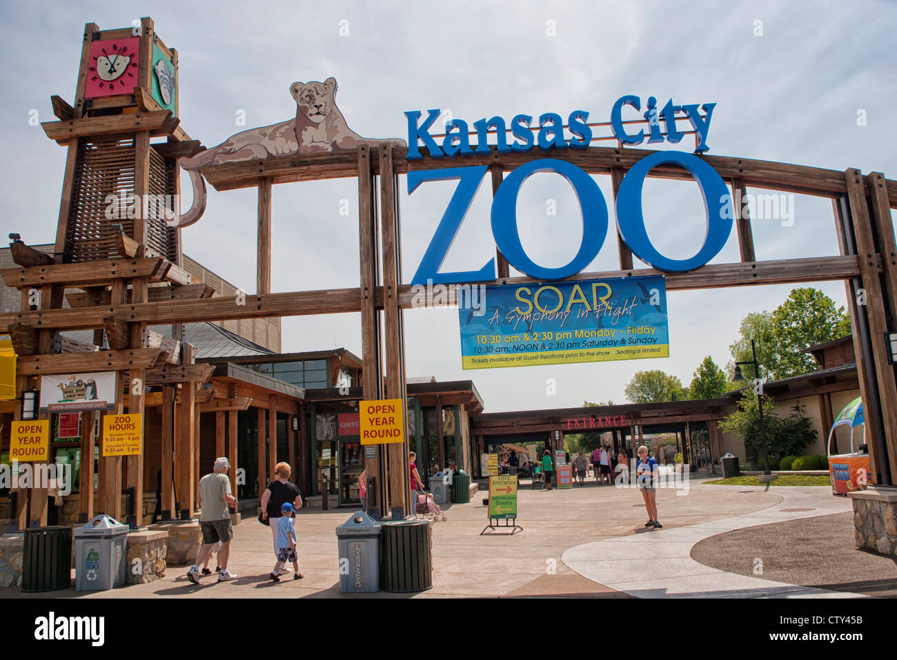 Parque zoológico de Kansas City Foto de stock