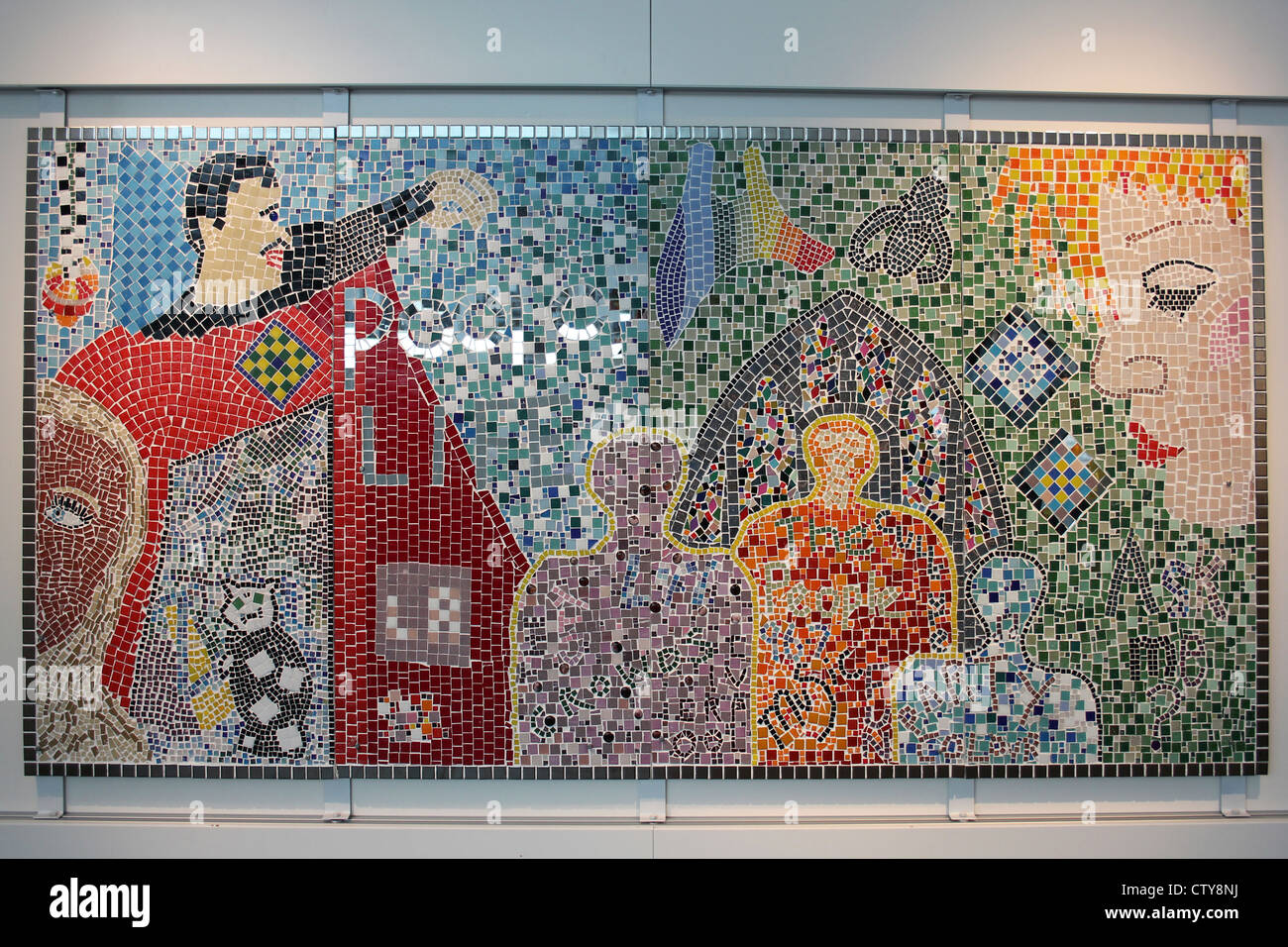 Museo de Liverpool Mosaico Foto de stock