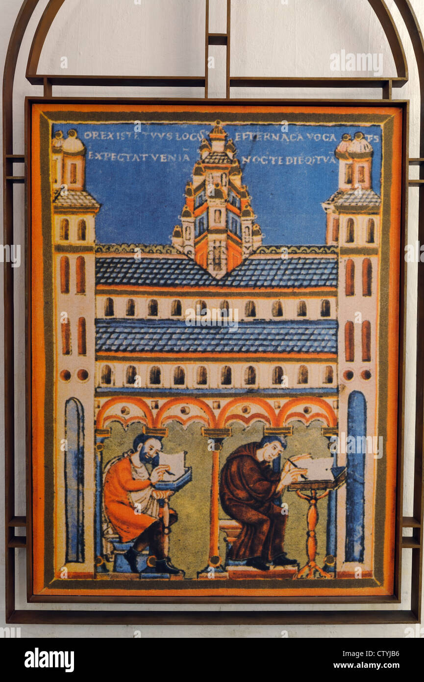 Perikopen.Book Heinrich III, 11.c. en la abadía (Musée de l'Abbaye) en Echternach, Luxemburgo Foto de stock
