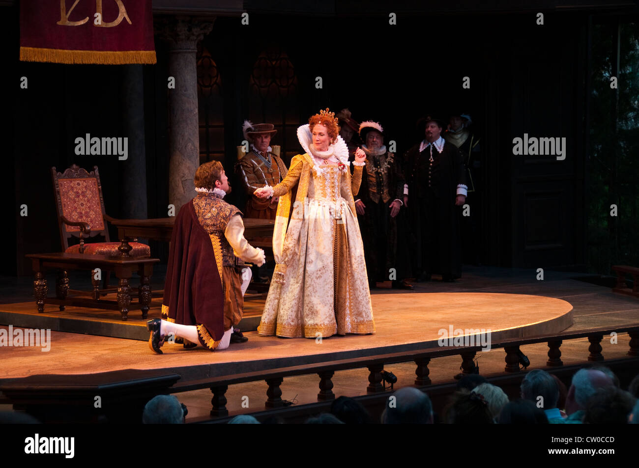 Utah, EE.UU. el rendimiento en Cedar City Festival de Shakespeare de María Estuardo, de Friedrich Schiller. Foto de stock