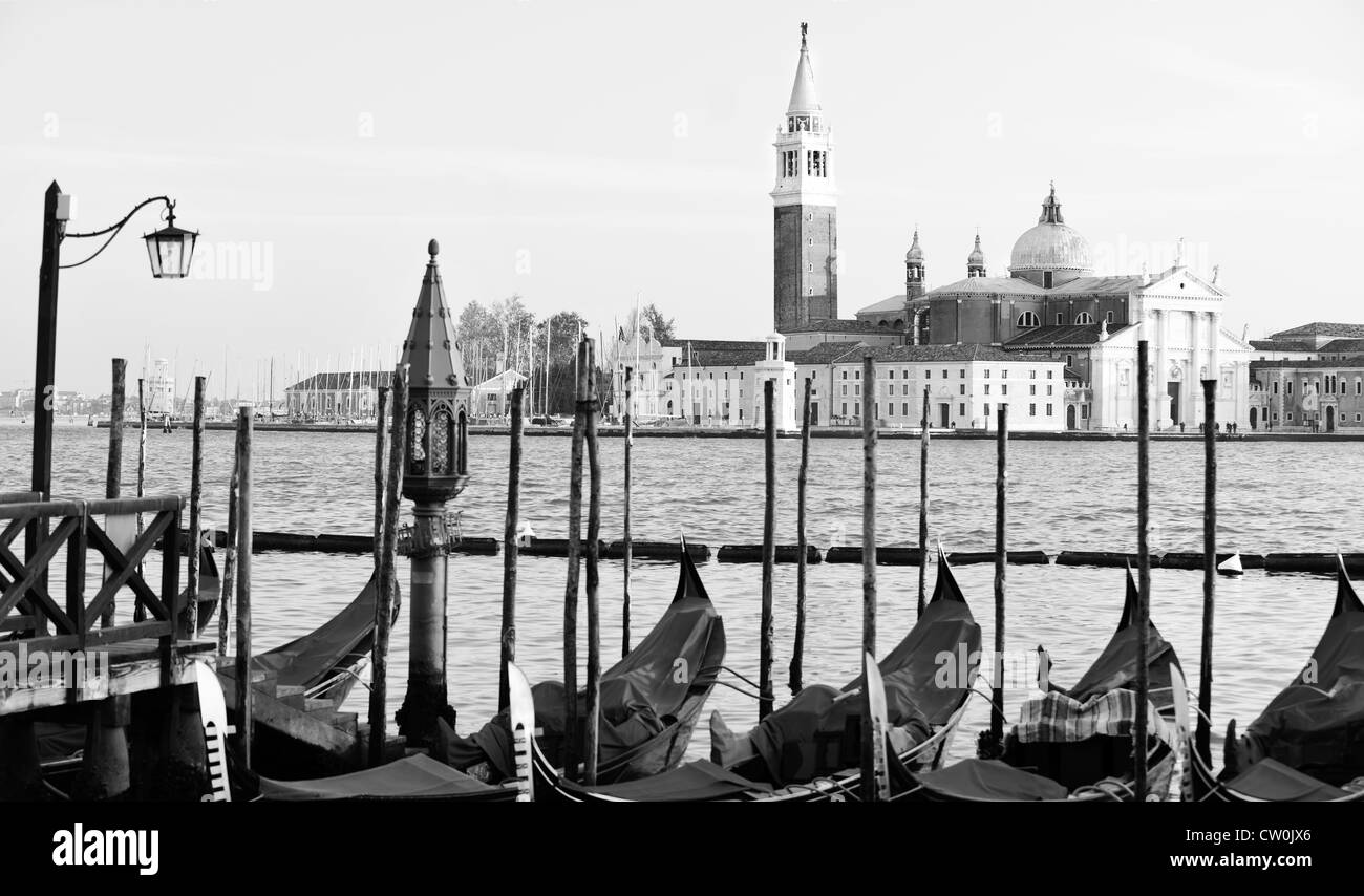 Vista hacia San Giorgio Maggiore, Venecia, región de Véneto, Italia Foto de stock