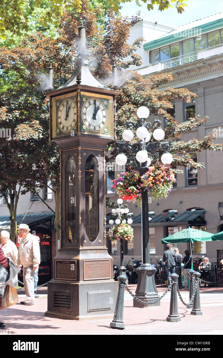 Vancouver reloj de vapor de Gastown es una popular atracción turística  cuando visita la península inferior Fotografía de stock - Alamy