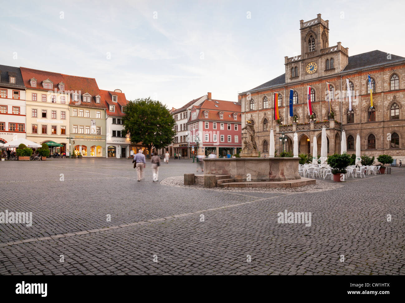 Marktplatz, Weimar, Turingia, Alemania Foto de stock