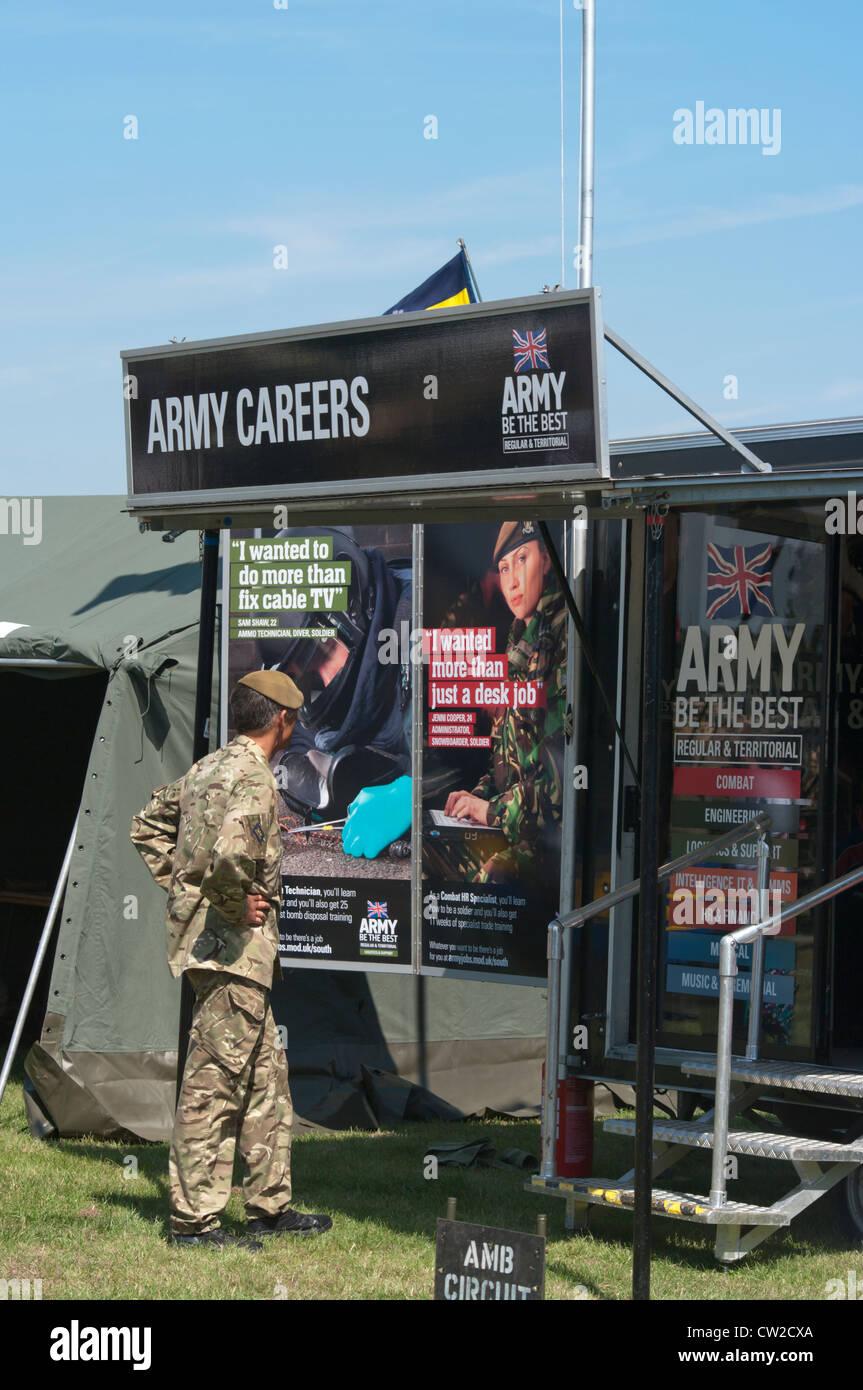 Oficina de carrera del ejército UK Foto de stock