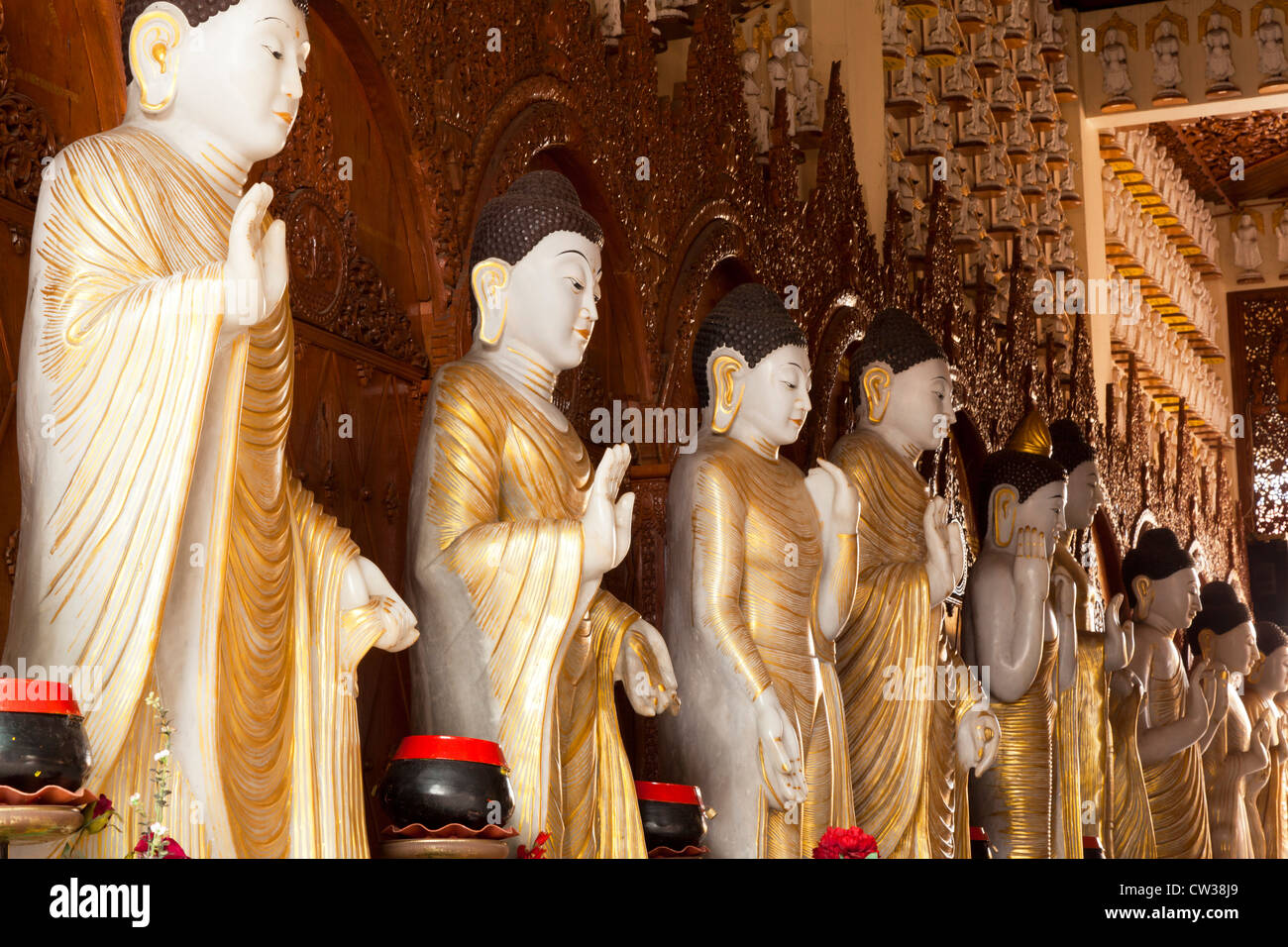 Dharmikarama templo Birmano, George Town, Penang, Malasia Foto de stock