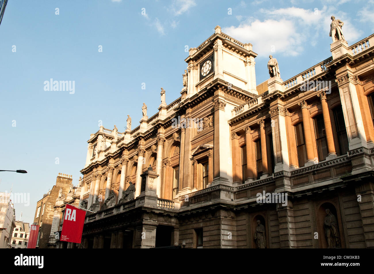 La Royal Academy of Arts, Londres, Reino Unido. Foto de stock