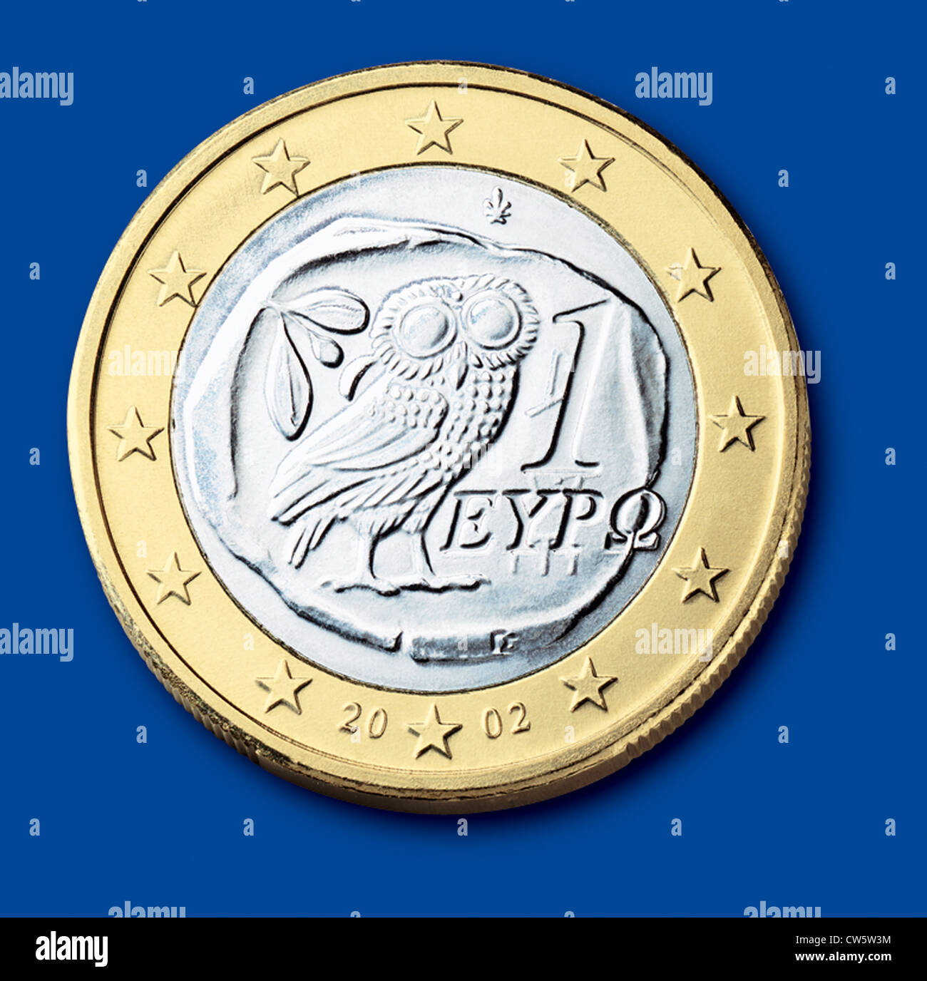 Moneda de 1 euro (Grecia Fotografía de stock - Alamy