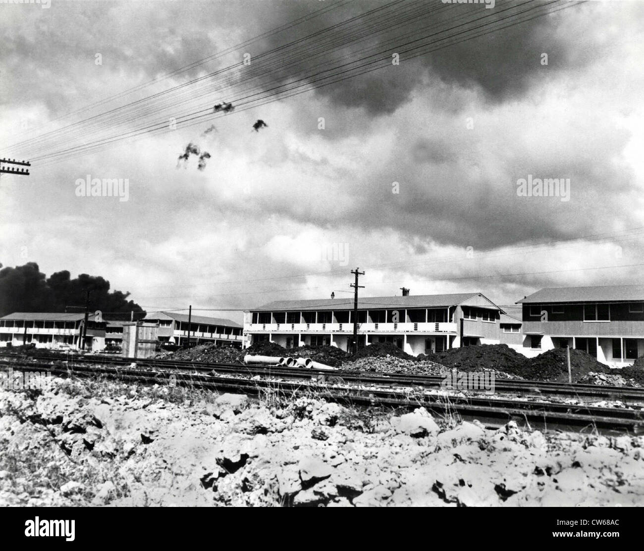 Pearl Harbor el 7 de diciembre de 1941 Foto de stock