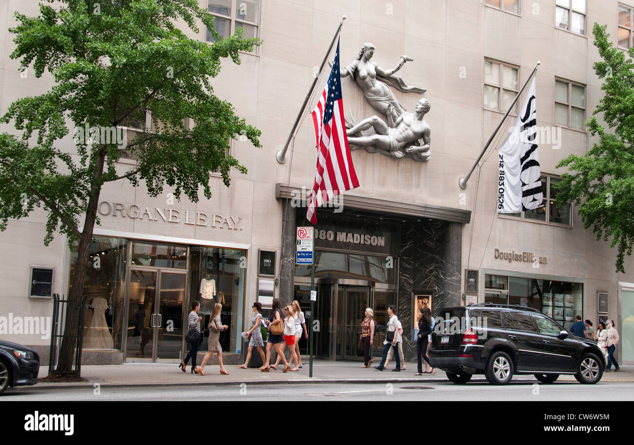 Morgan le Fay Madison Avenue Upper East Side de Manhattan, Ciudad de Nueva York Foto de stock