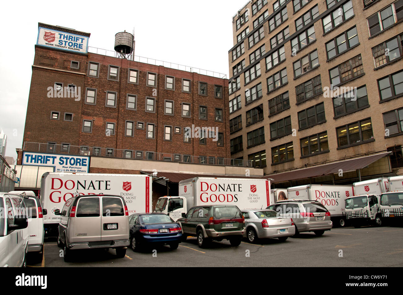 Ejército de Salvación Thrift Store Donar bienes Nueva York Manhattan Foto de stock