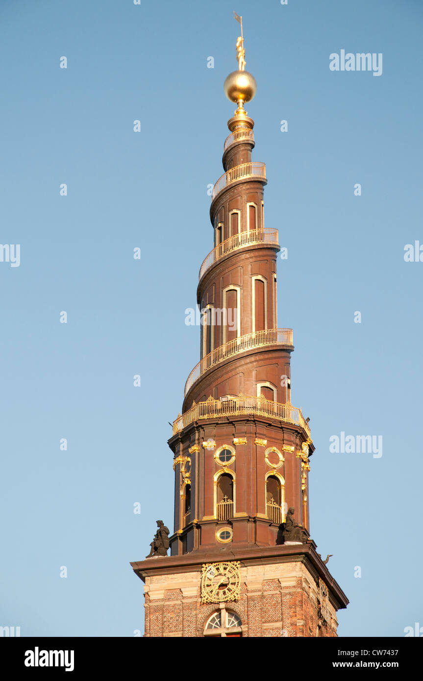 Copenhague, Eglise Notre Sauveur Vor Frelser Kirke (la Iglesia de Nuestro Salvador), Copenhague, Dinamarca Foto de stock