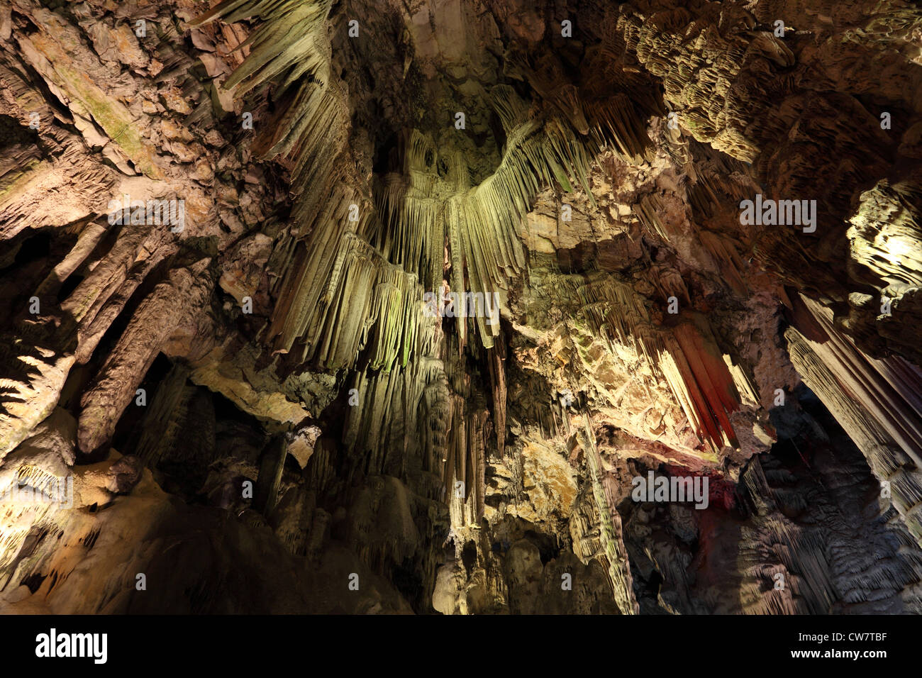 Estalactitas dentro de la cueva de San Miguel en Gibraltar Fotografía de  stock - Alamy