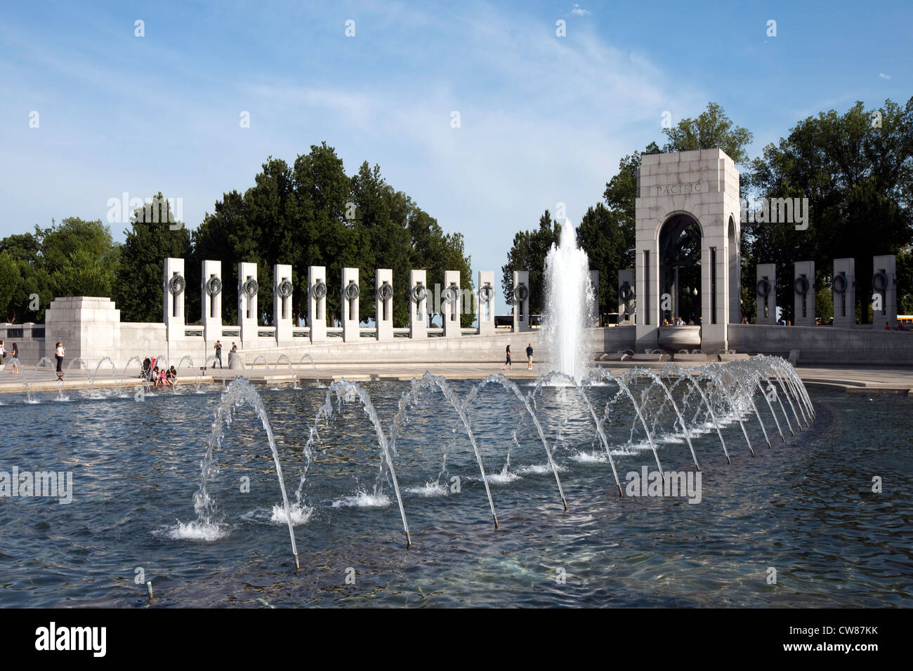 National Memorial de la II Guerra Mundial, Washington, D.C. Foto de stock