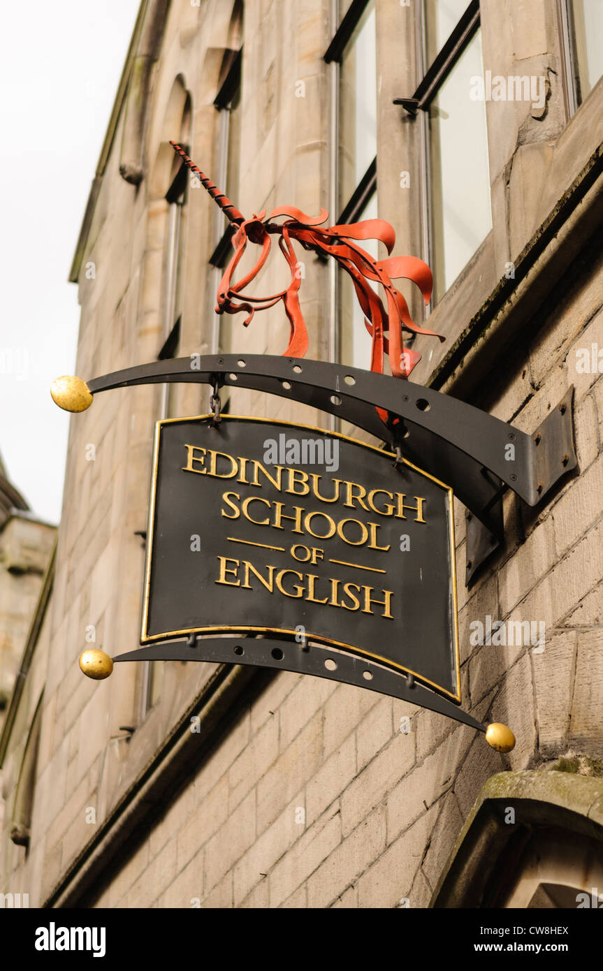 Edinburgh School of English Foto de stock