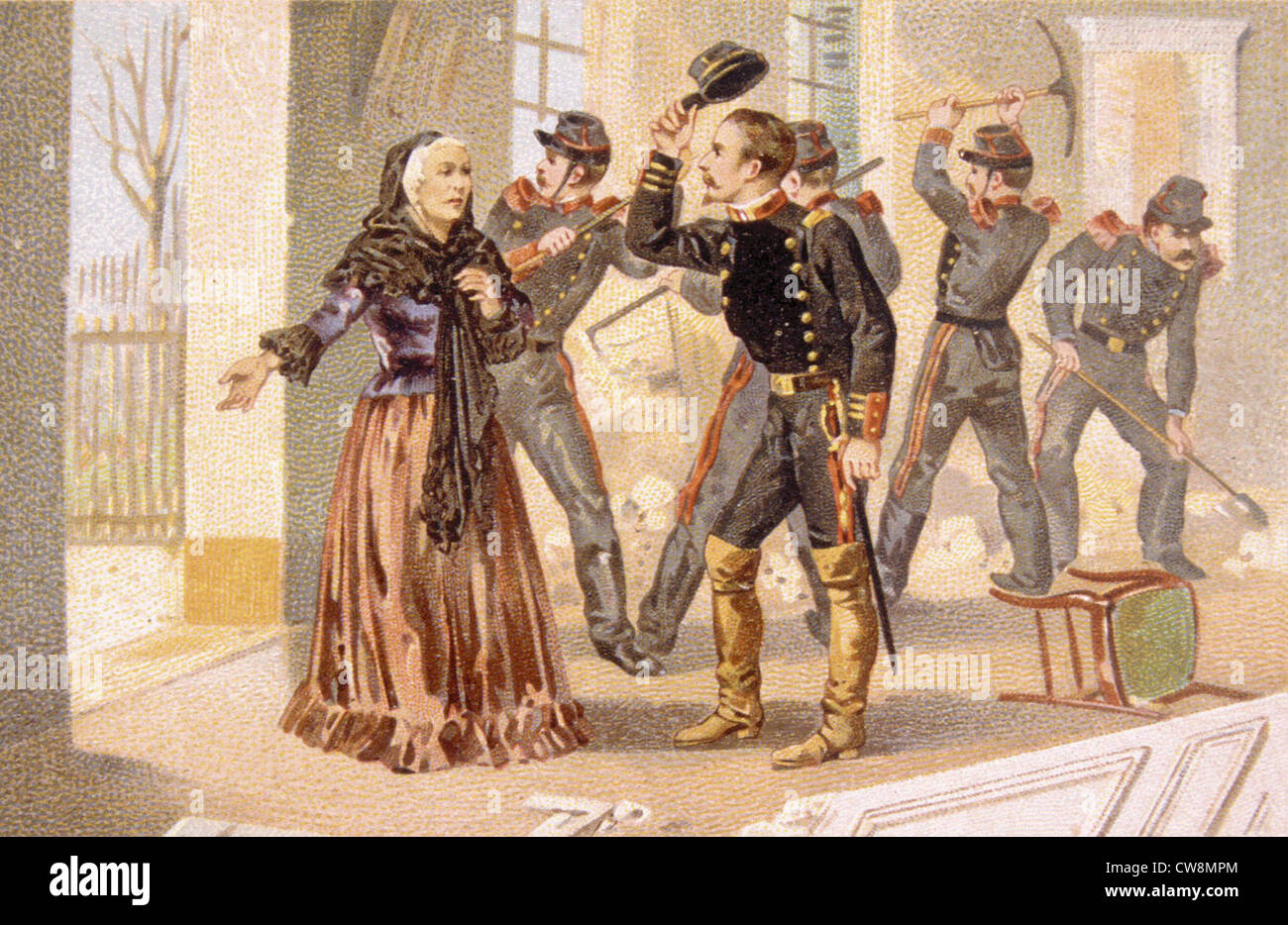 La guerra de 1870, la publicidad Foto de stock