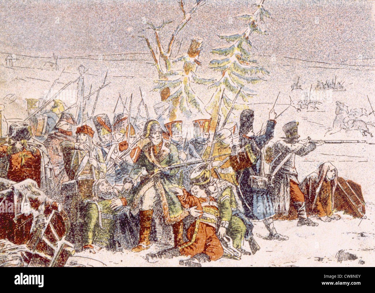 Guerras Napoleónicas, ilustraciones Foto de stock