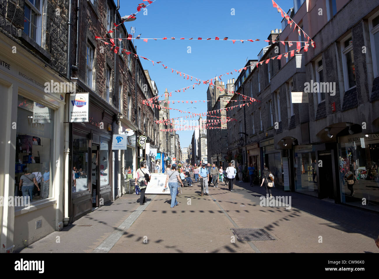 Rose Street Edimburgo Scotland Reino Unido reino unido Foto de stock
