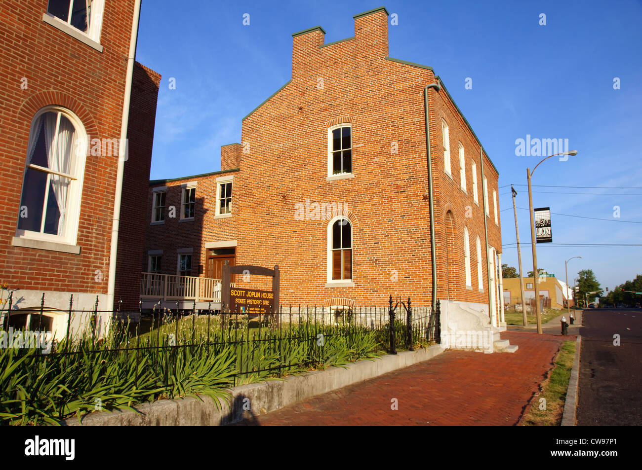 Scott Joplin casa St Louis Missouri mo hito histórico nacional estado sitio en conserva hogar residencia Foto de stock