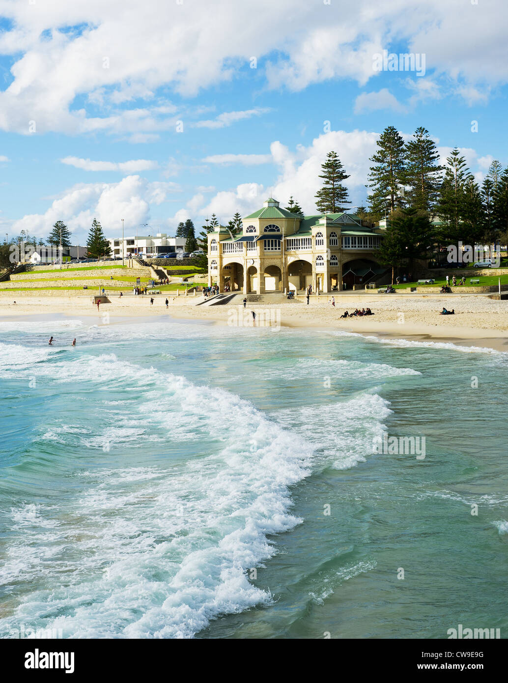 La playa de Cottesloe en Perth, Australia Occidental Foto de stock