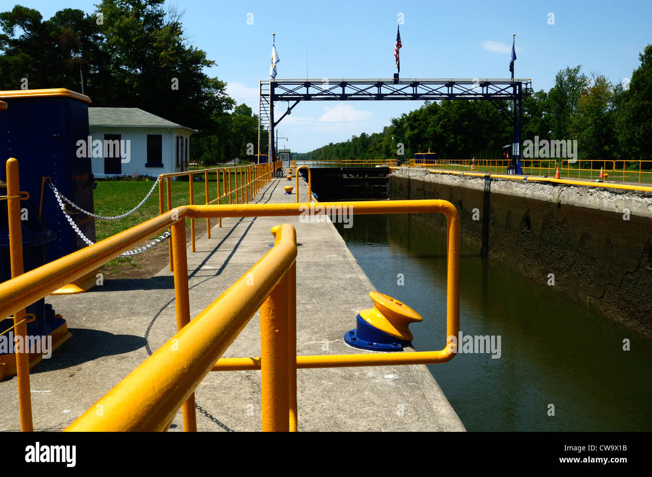 Canal Erie bloqueo en estado de NY US Foto de stock