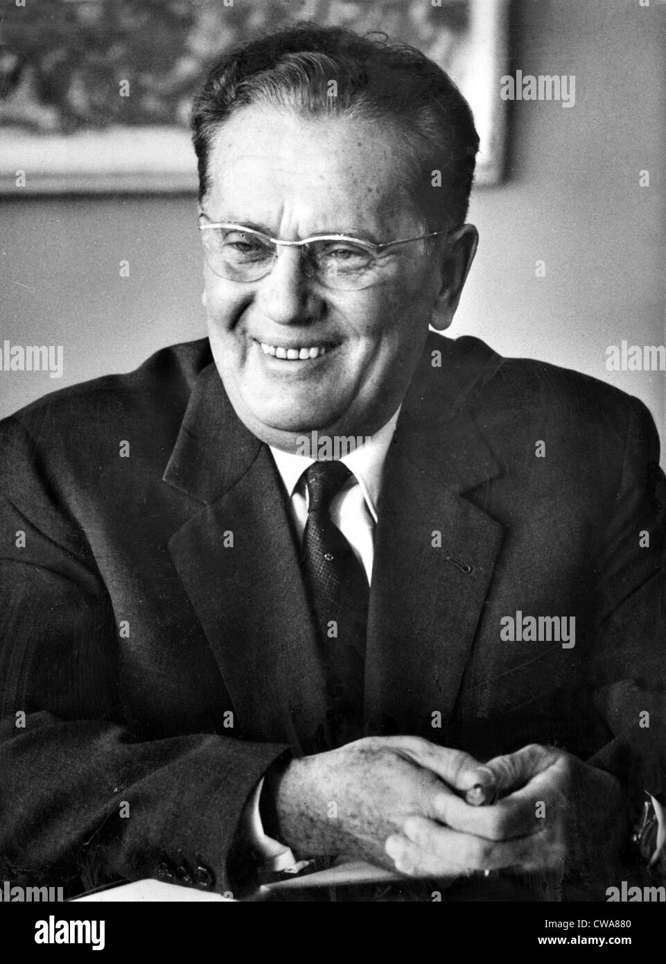 Presidente el Mariscal Tito de Yugoslavia se prepara a celebrar su 70