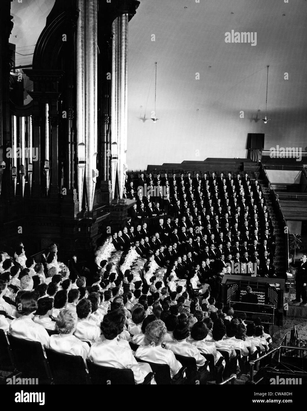 El Coro del Tabernáculo Mormón, Salt Lake City, Utah, 1959. Cortesía: CSU  Archives / Everett Collection Fotografía de stock - Alamy