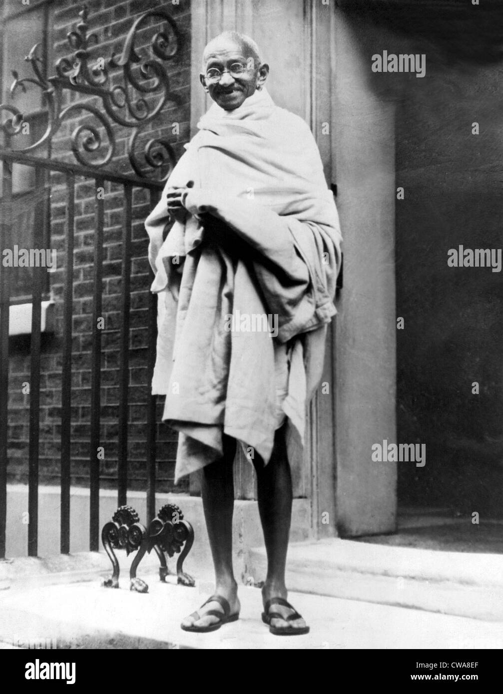 Mahatma Gandhi en 1931. Cortesía: CSU Archives / Everett Collection Foto de stock