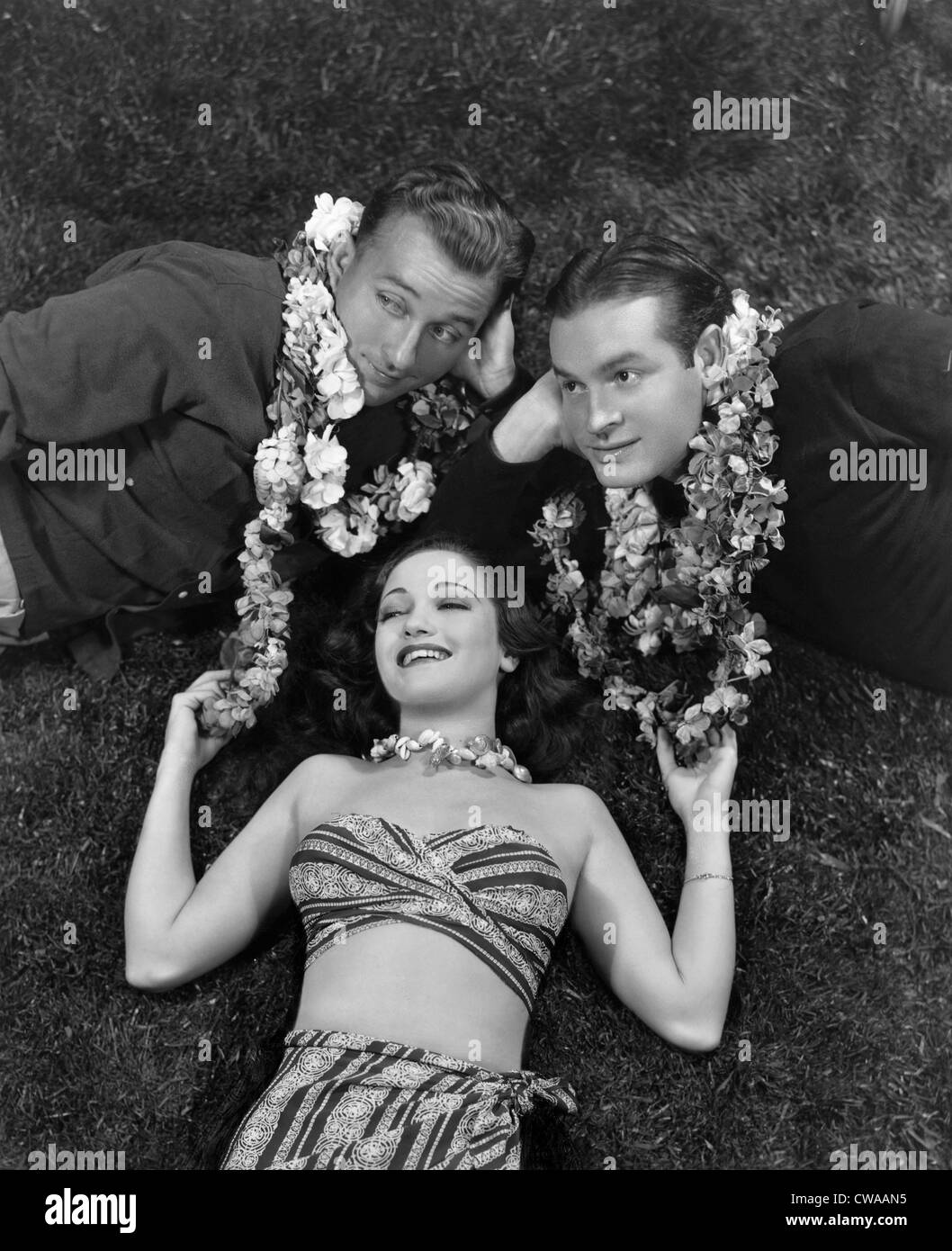 Camino a Singapur, Bing Crosby, Dorothy Tonos lamour, Bob Hope, 1940. Cortesía: CSU Archives / Everett Collection Foto de stock