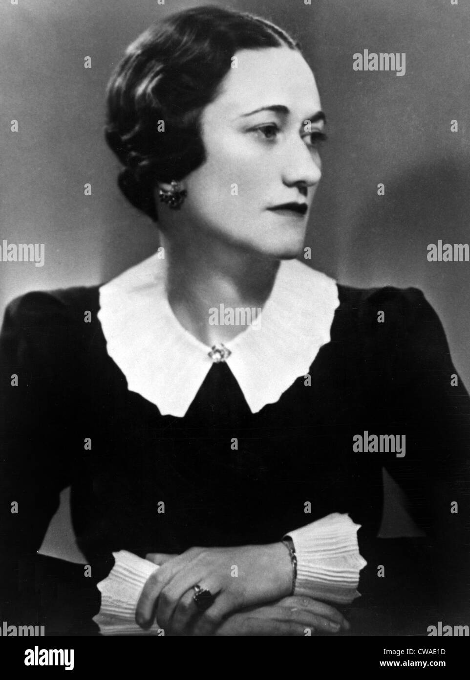 Duquesa de Windsor Wallis Simpson, retrato. Cortesía: CSU Archives / Everett Collection Foto de stock