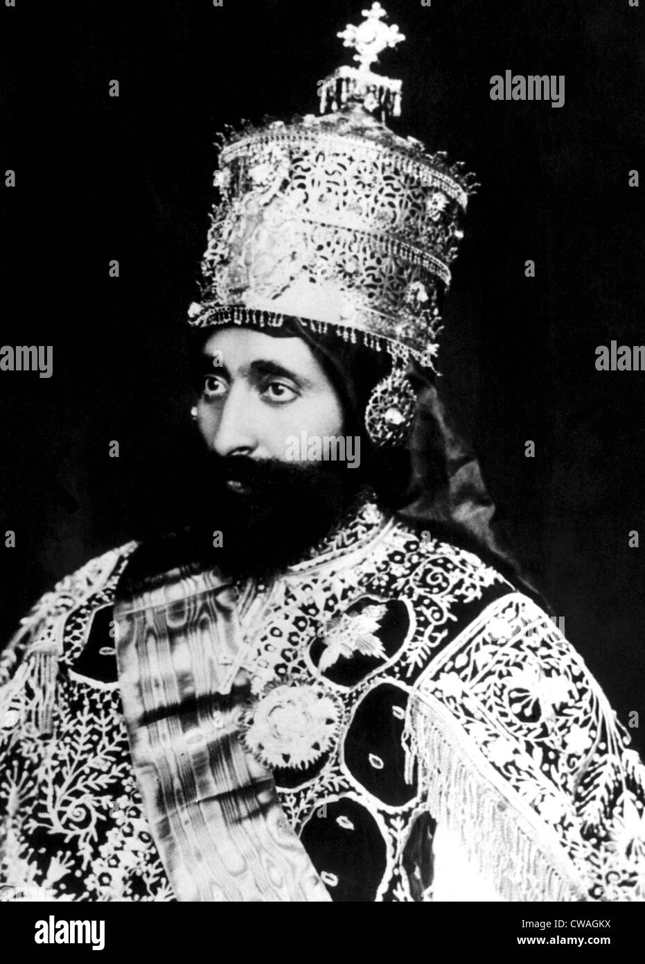 El emperador Haile Selassie, 1935. Cortesía: CSU Archives/Everett Collection Foto de stock