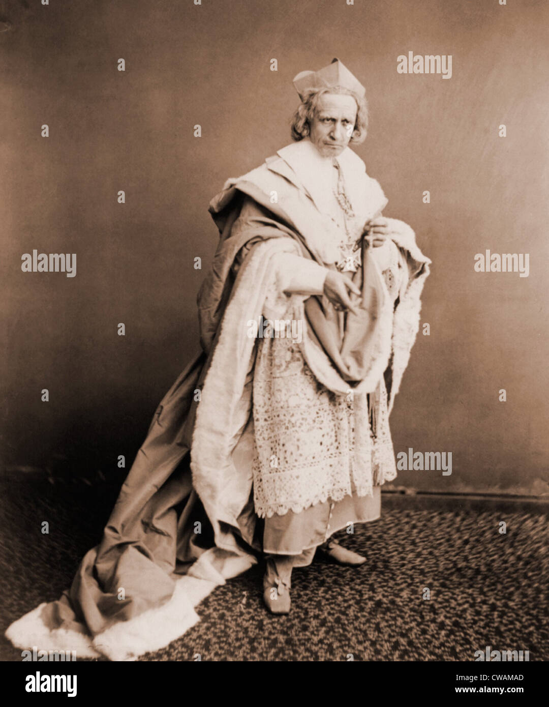 Edwin Booth (1833-1893), actor estadounidense, en traje como Richelieu, uno  de sus famosos papeles. Foto por J. Guerney, ca. 1870 Fotografía de stock -  Alamy