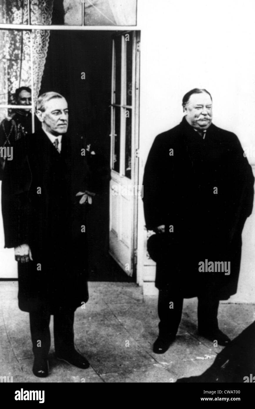 WOODROW Wilson y William Howard Taft. Cortesía: CSU Archives / Everett Collection Foto de stock