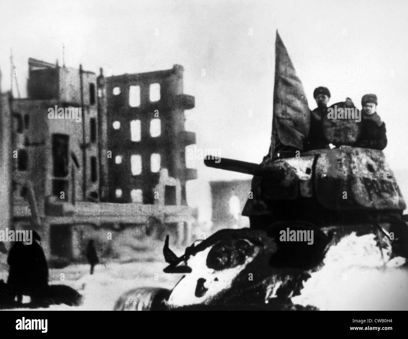 La II Guerra Mundial, la ofensiva del invierno ruso, de 1942. Foto de stock