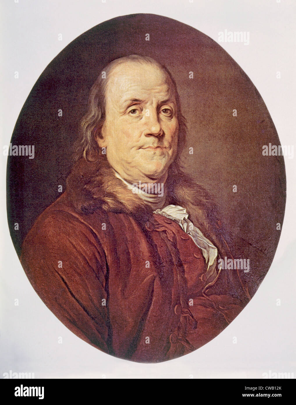 Benjamin Franklin (1706-1790) Foto de stock
