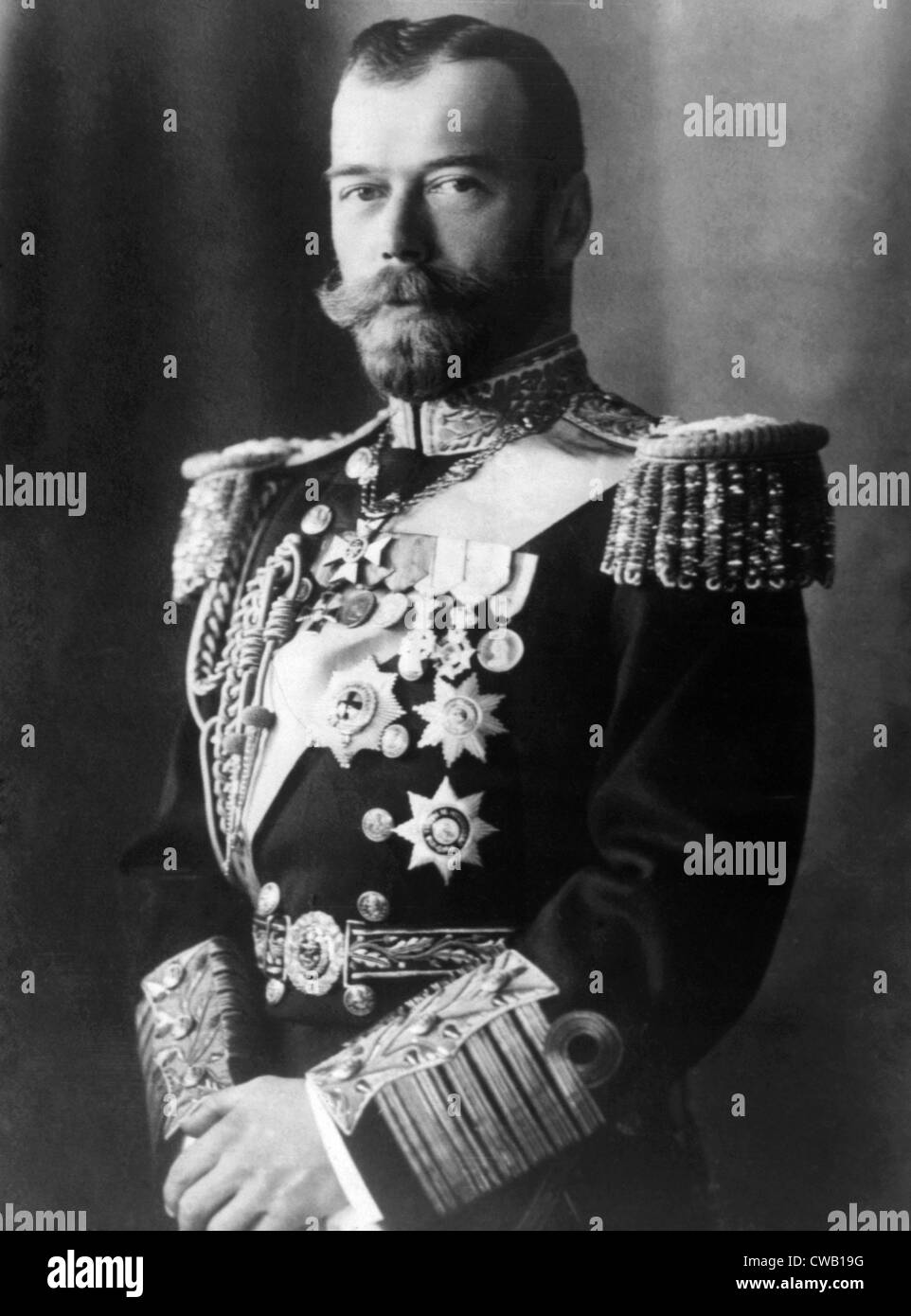 El zar Nicolás II (1868-1918), el Zar de Rusia (1894-1917), 1917 Foto de stock
