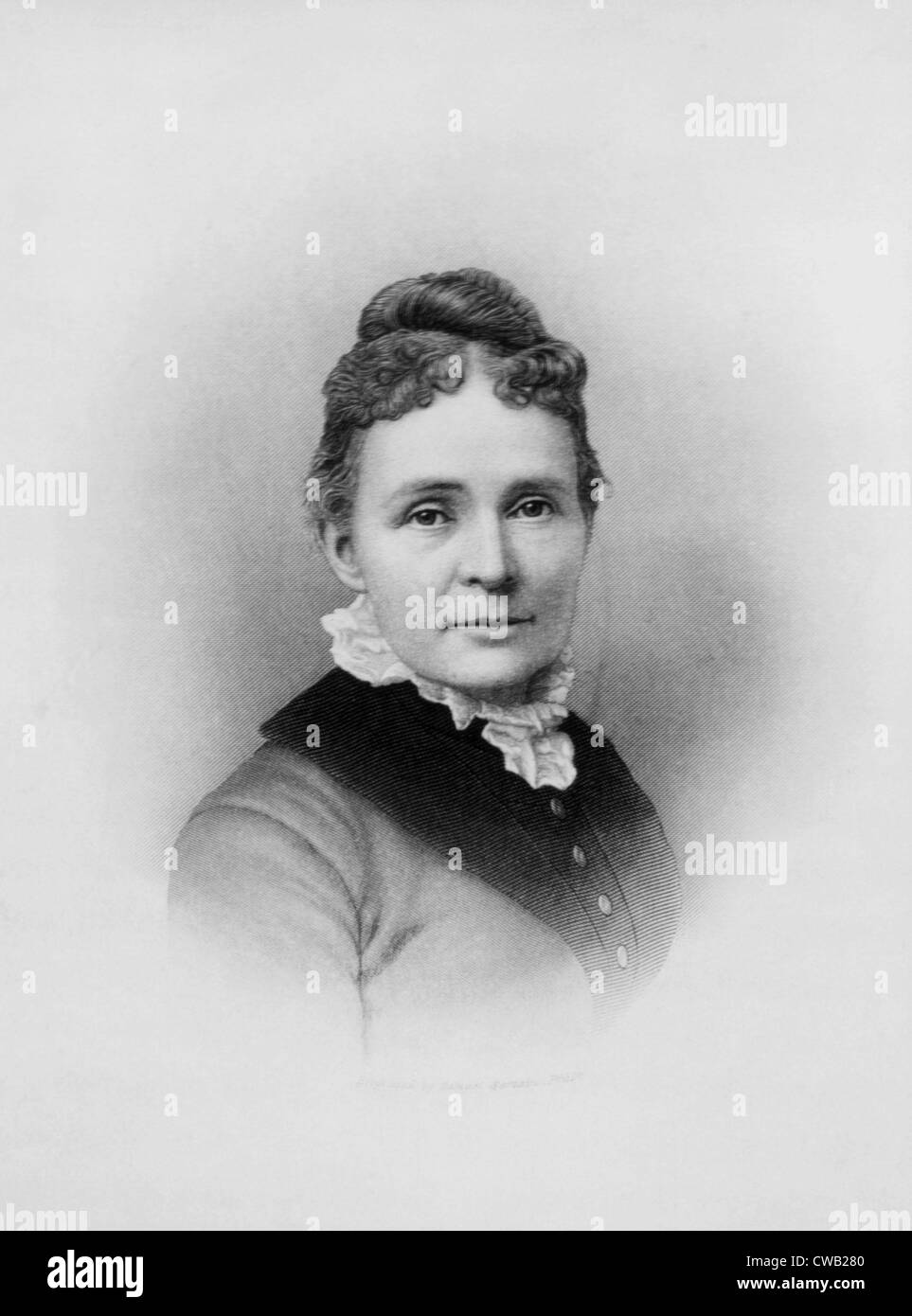 Lucretia Garfield, la primera dama de Estados Unidos, 1881 Foto de stock
