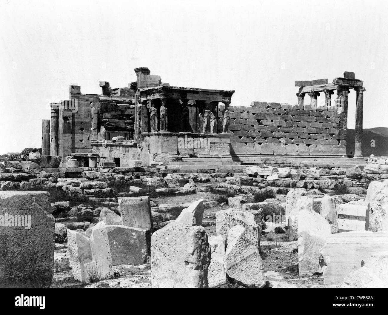 Atenas, Grecia antigua, impresión de fecha 1860 Foto de stock