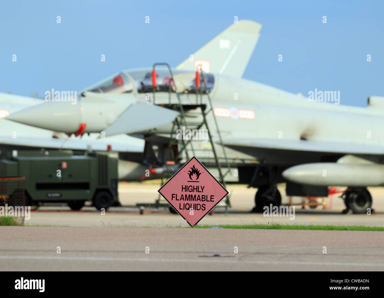 Eurofighter Typhoon FGR4 29 (R) Sqn en RAF Coningsby Foto de stock