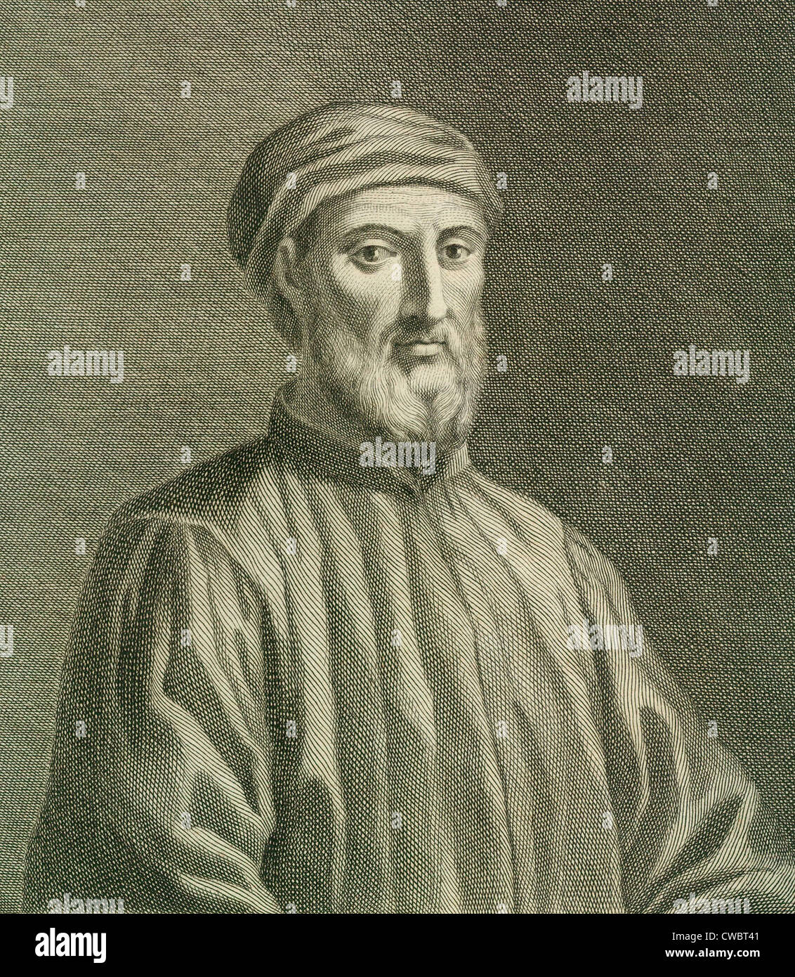 Donatello (1386-1466), el más importante escultor renacentista italiano del siglo XV, empleado mayor naturalismo en su Foto de stock